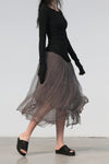 Marc Le Bihan Silk Shrink Classic Long Sleeve Base Top 26900 Series Handmade in France MLB-26900-HEI Black